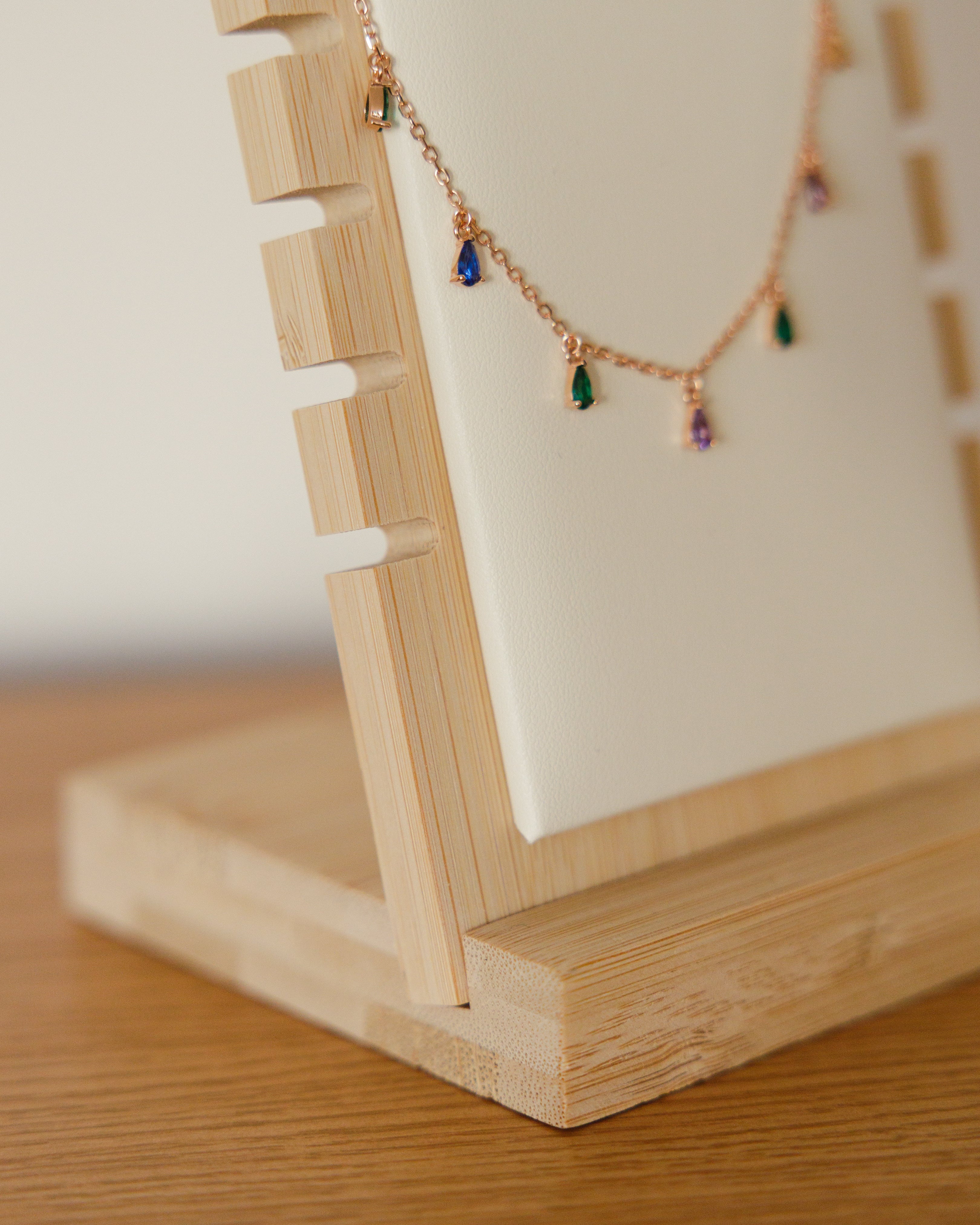 Jewelry Tabletop Bamboo Stand