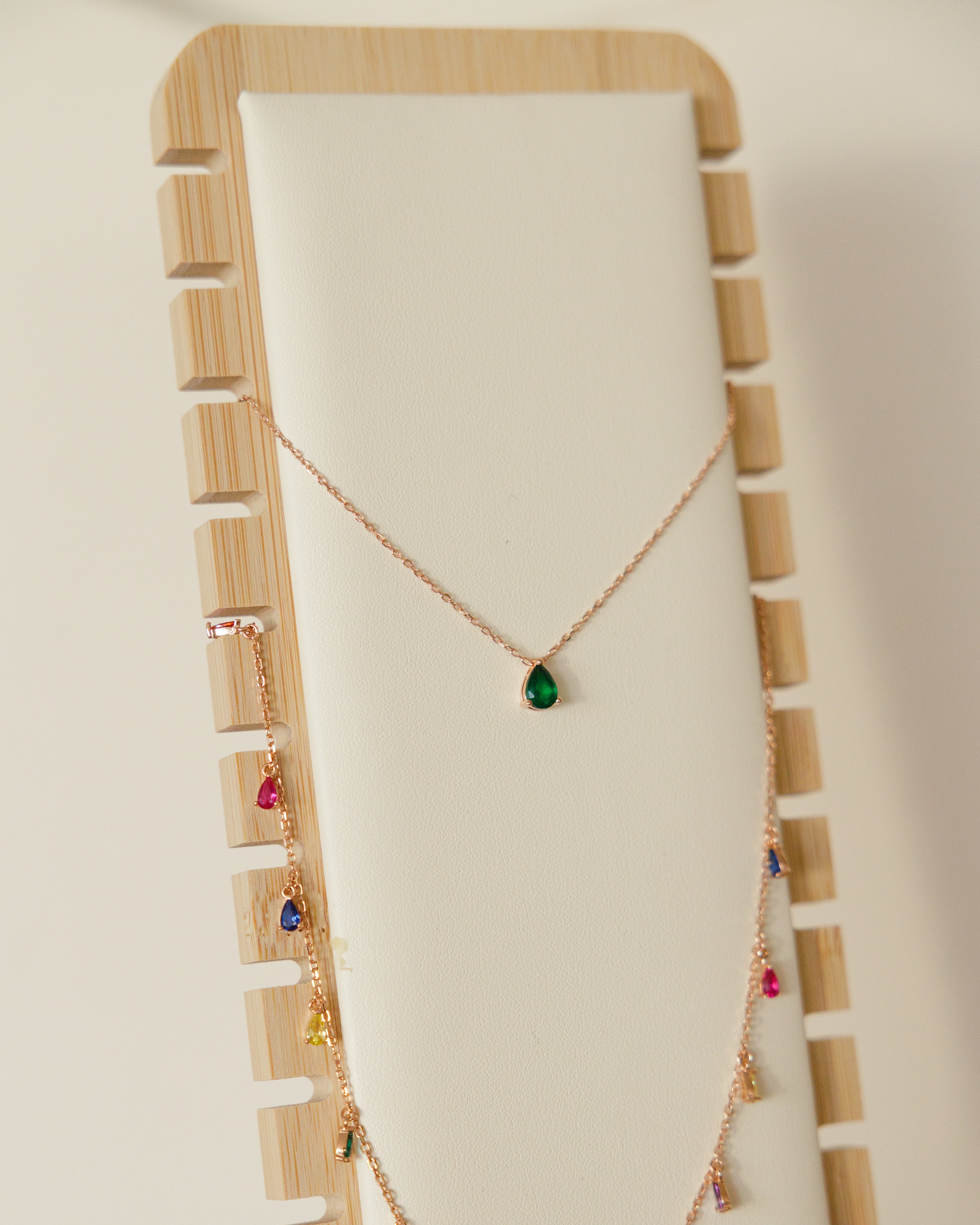 Jewelry Tabletop Bamboo Stand