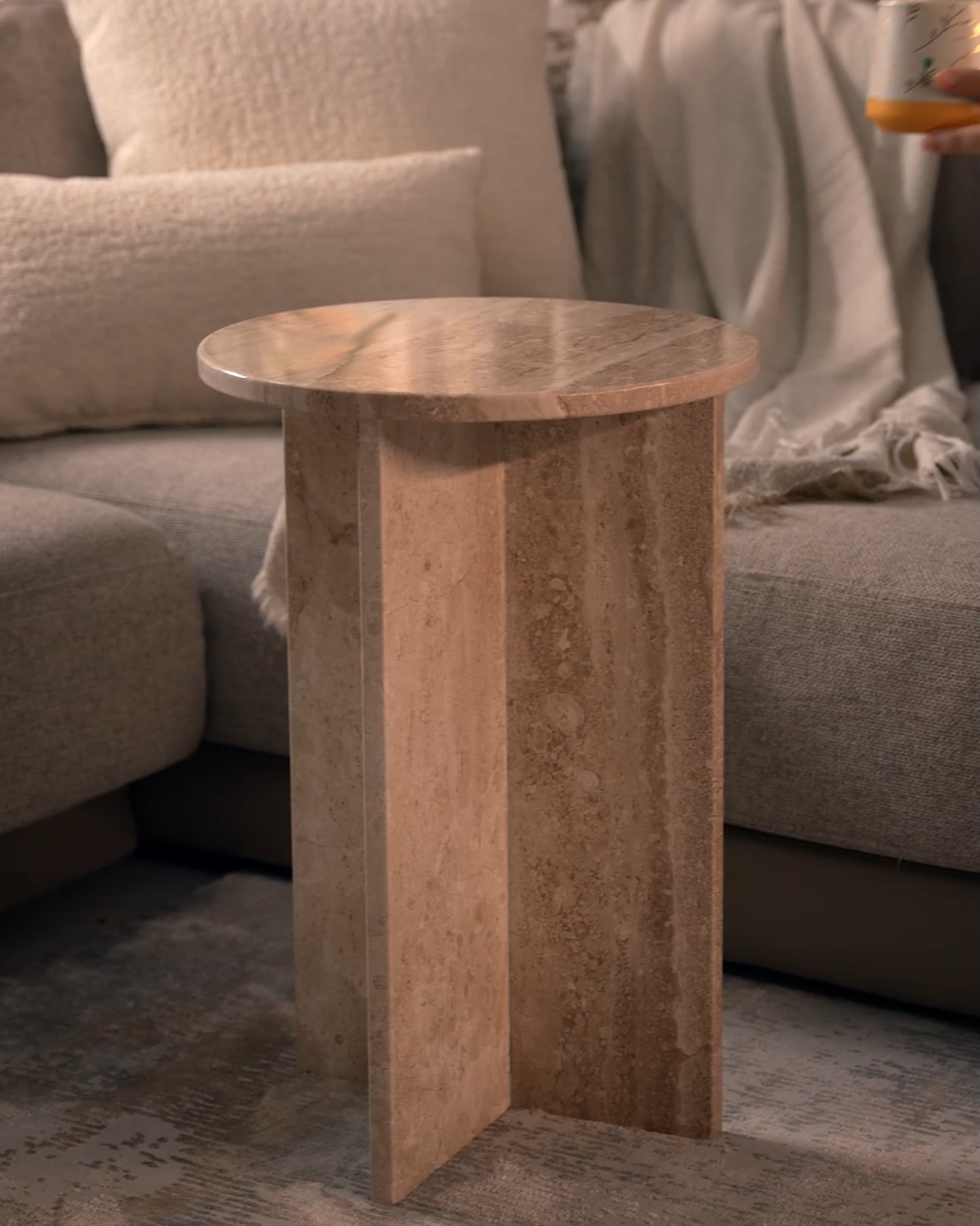 Breccia Side Table - Wasilaah