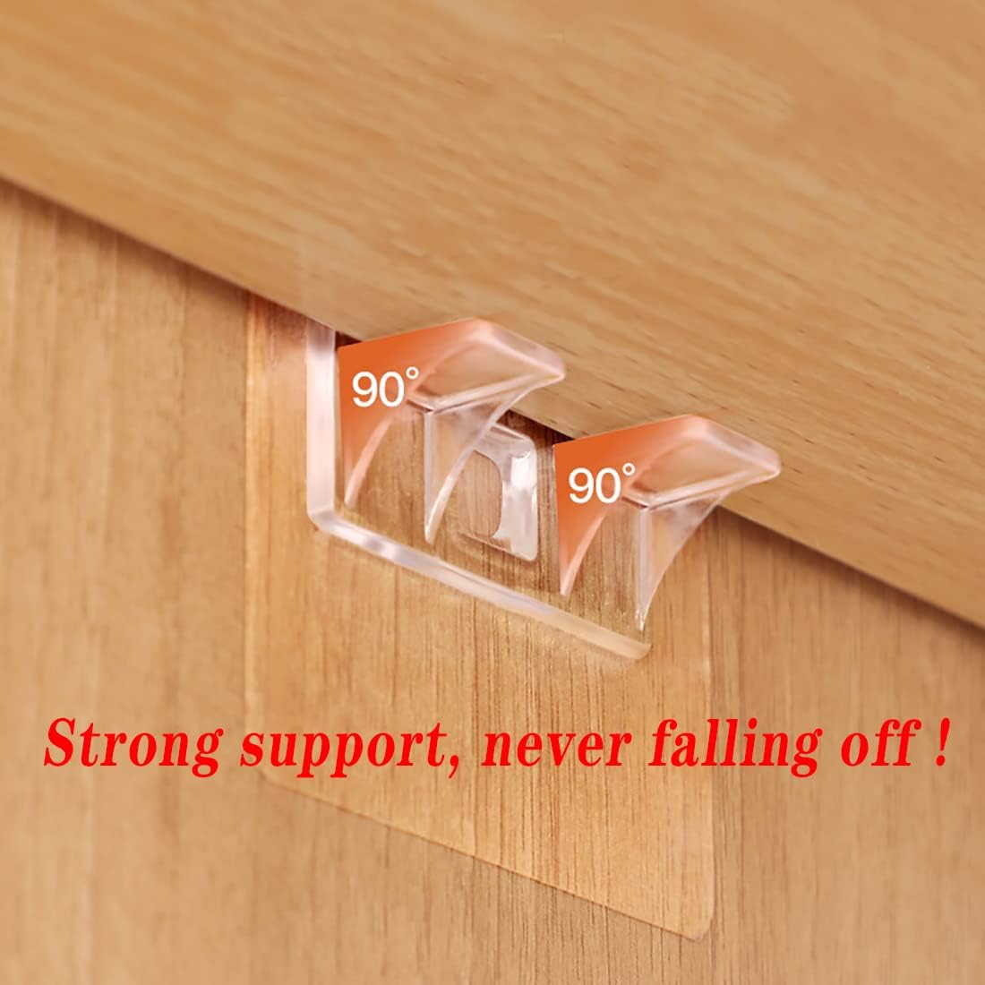 Shelf Support - 4 PCS Self Adhesive Shelves Clips