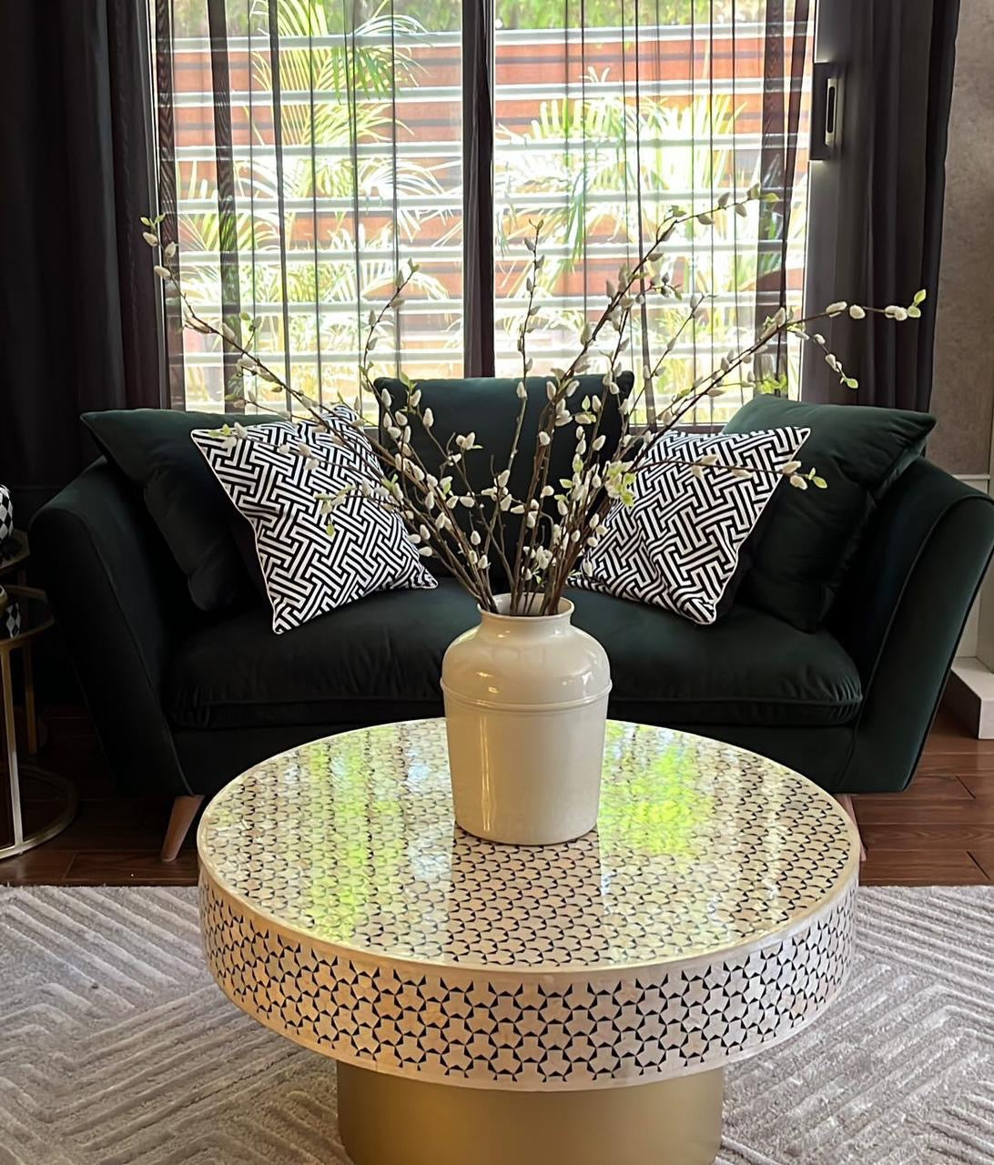 Moroccan Inlay Coffee Table - Wasilaah