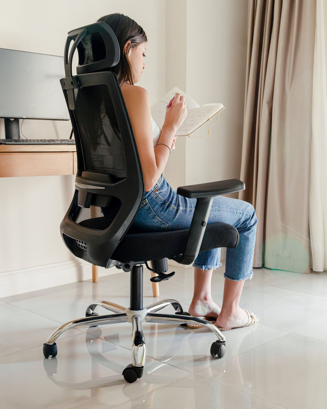 Premium Black Office Chair Comfort for Long Workdays