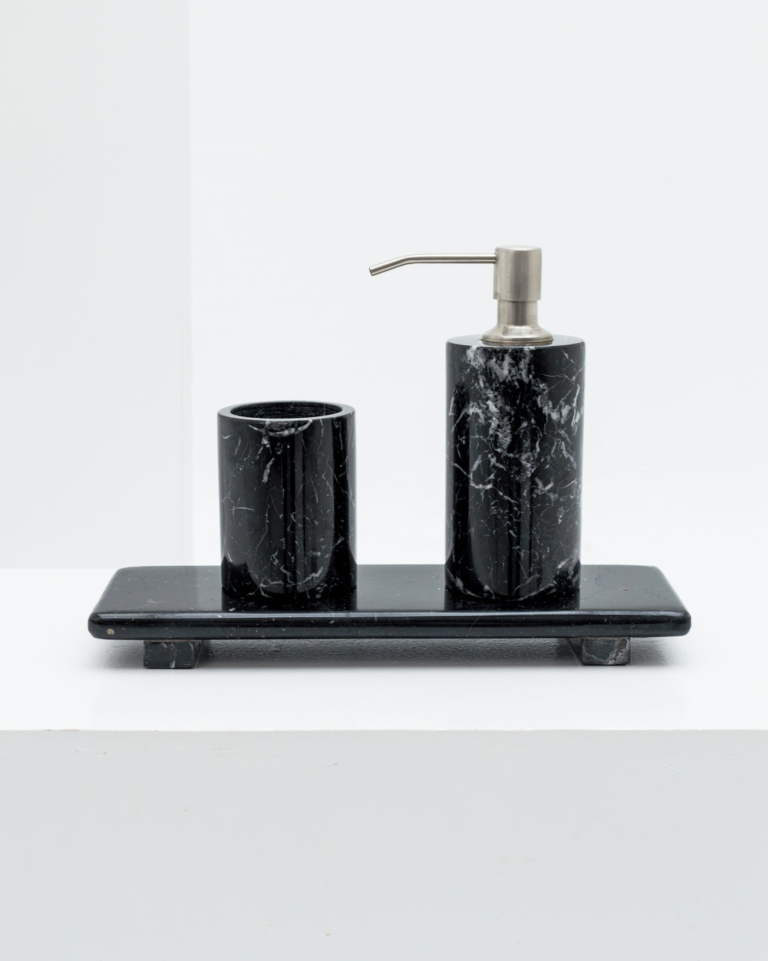 Black Marble Rectangle Tray