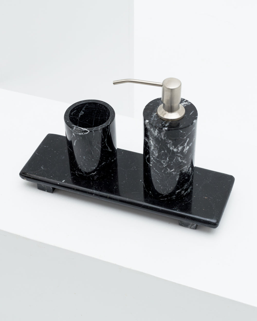 Elegant & Durable Black Marble Bathroom Set Enhance Your Decor