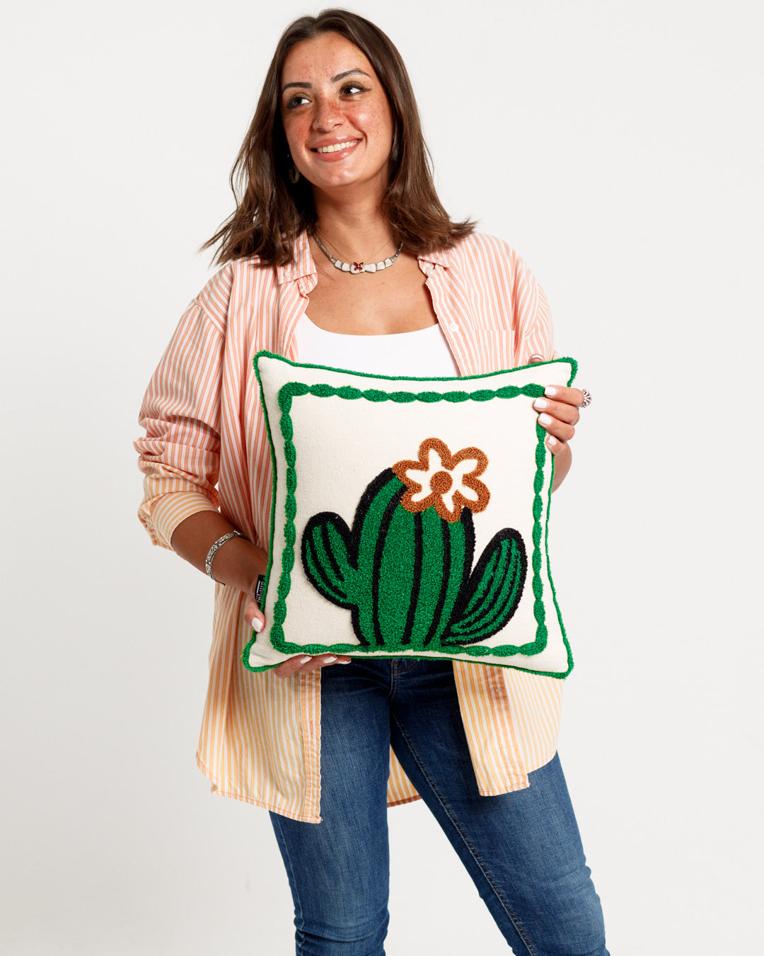 Cactus Tufted Cushion