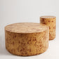 Burlwood Round Coffee Table