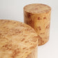 Burlwood Round Coffee Table