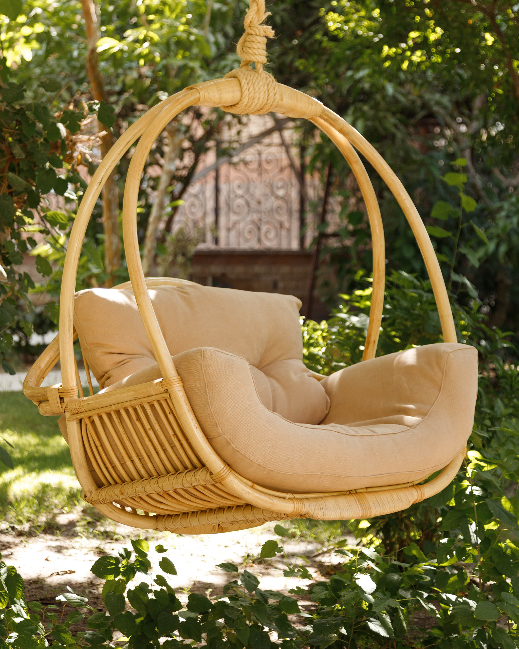 Bamboo swinging chair sale