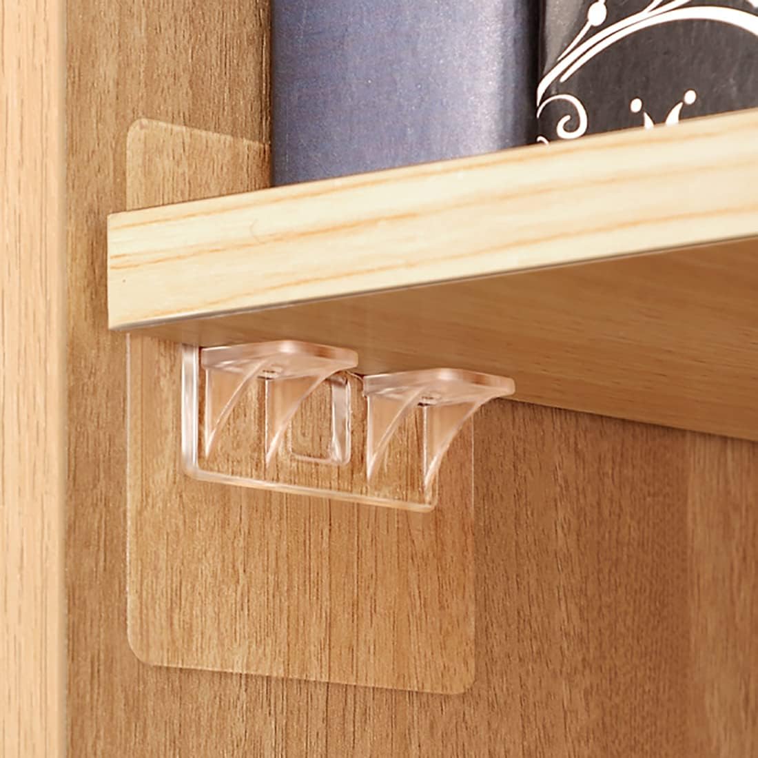 Shelf Support - 4 PCS Self Adhesive Shelves Clips