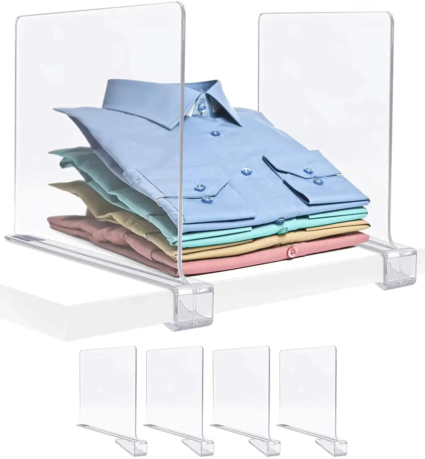 Shelf divider and separator for storage organizer