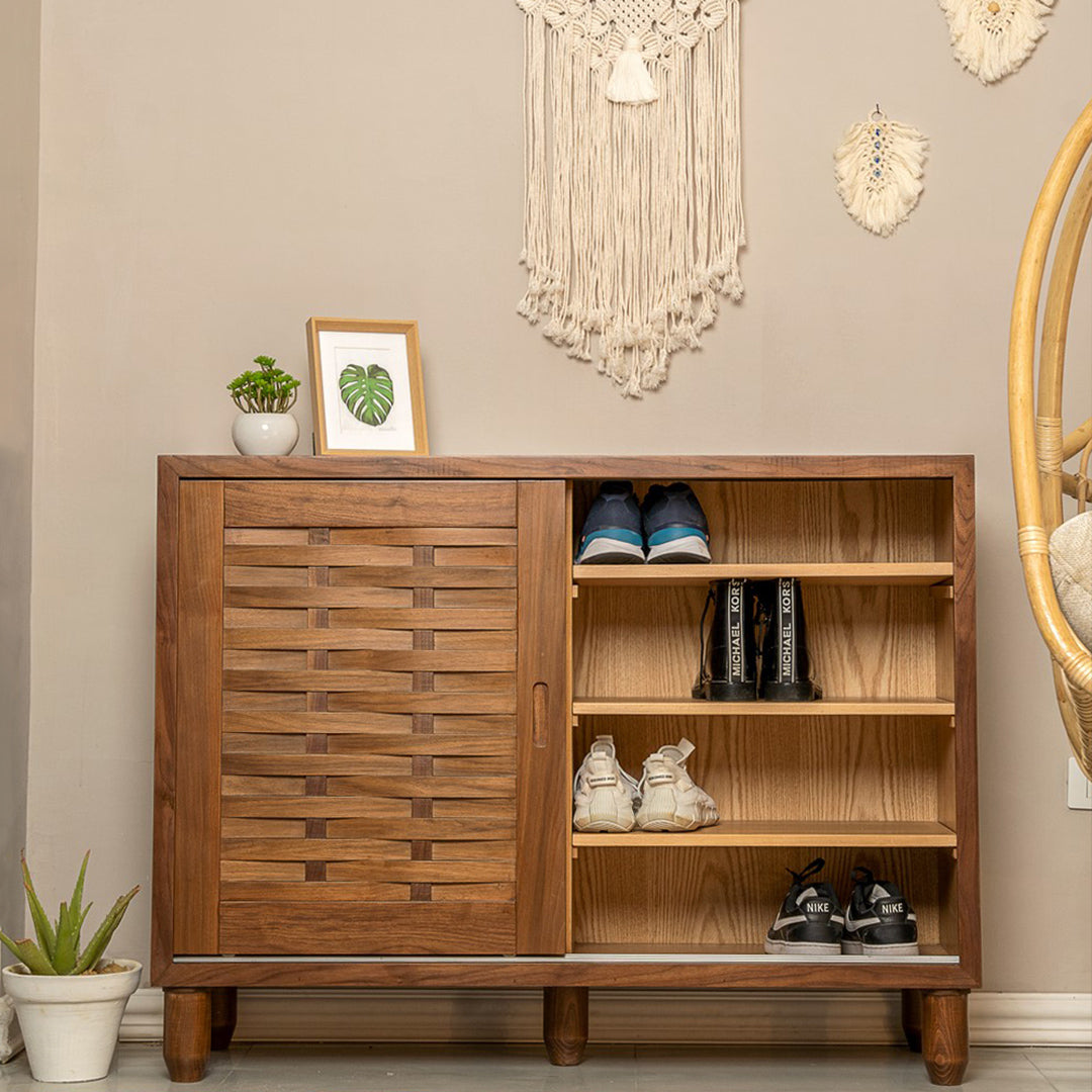 Walnut deals shoe cabinet