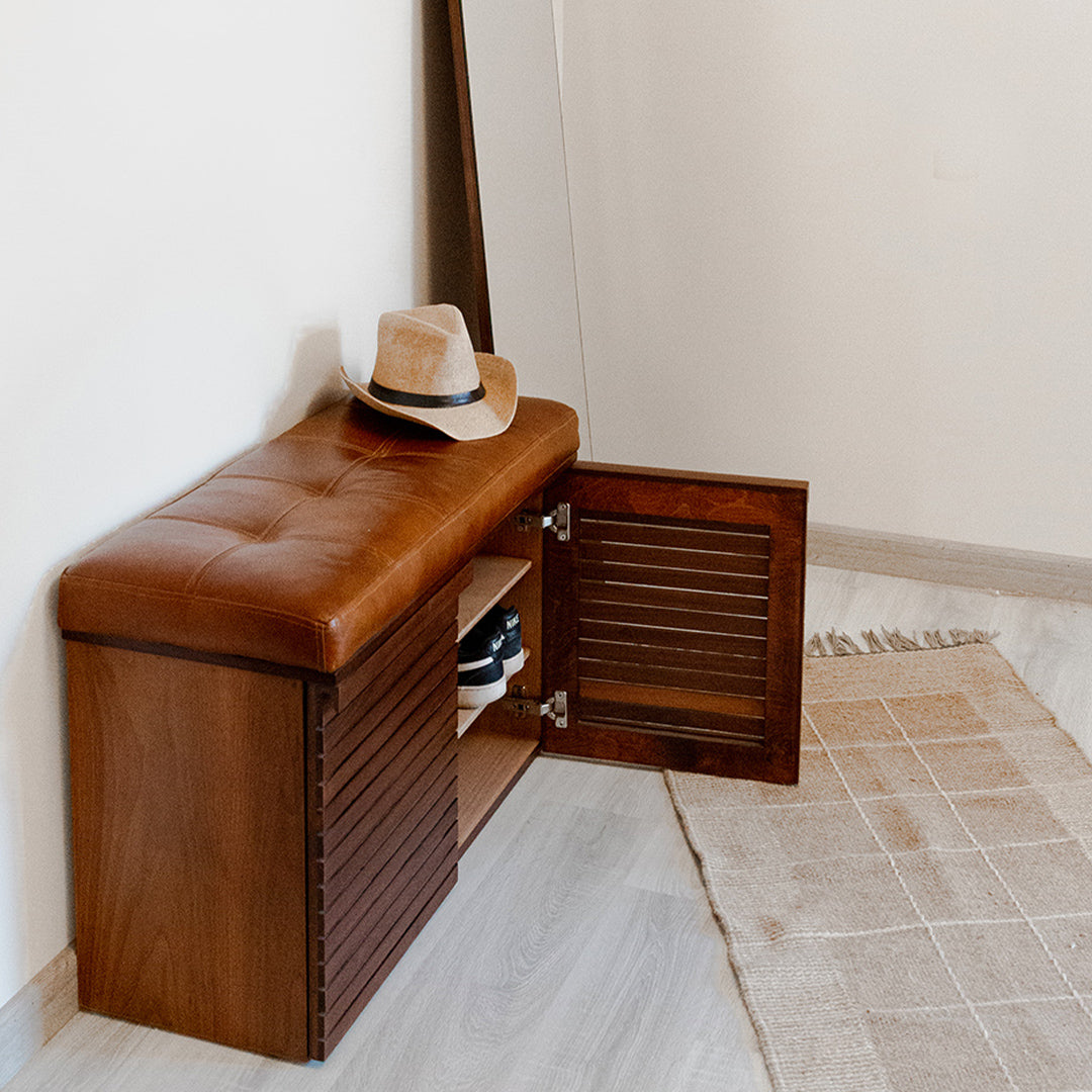 WALNUT SHOE STORAGE - Main Image